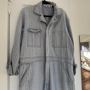 Vintage 1990s Dickies Herringbone Denim Coverall Jumpsuit